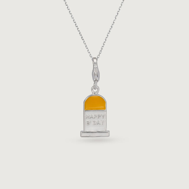 Birthday Milestone Yellow Silver Charm,,hi-res image number null