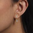 Arcade Shine Diamond Drop Earrings,,hi-res view 2