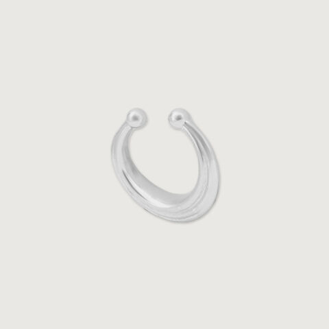 Textured Glow Silver Septum Ring
