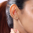 Oval Pop Diamond Earrings,,hi-res view 2