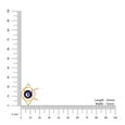 14KT Yellow Gold Geometric Evil Eye Necklace,,hi-res view 6