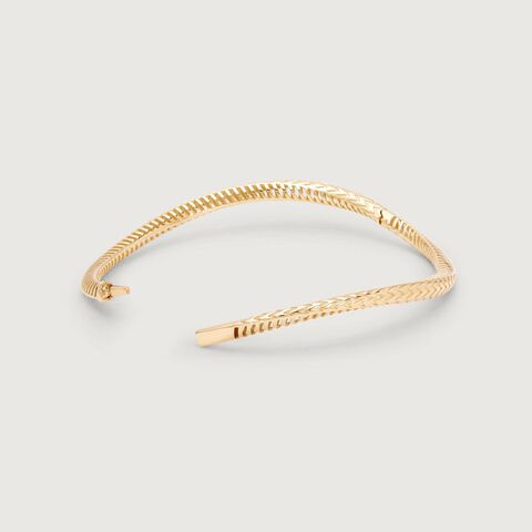 Fierce Weave Gold Bangle