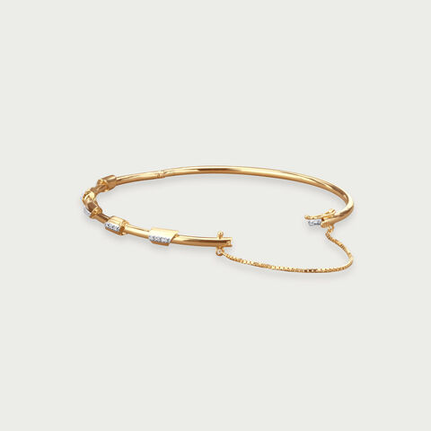Glitzy Link Diamond Bangle