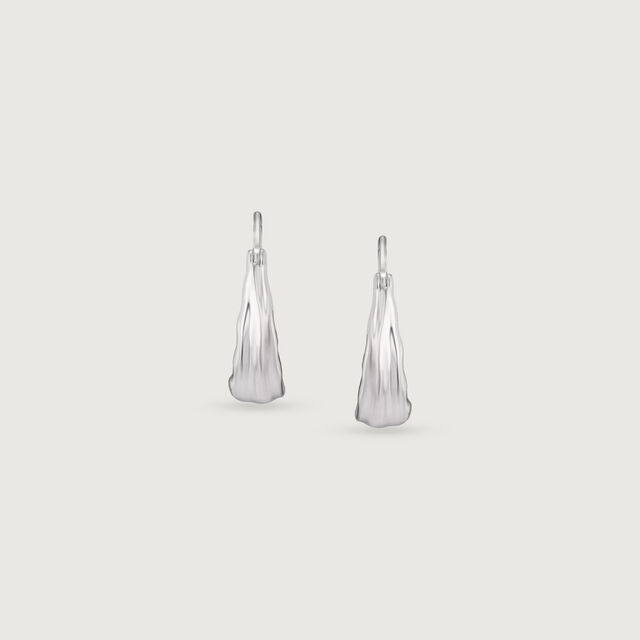 Ruffled Gleam Silver Earrings,,hi-res image number null