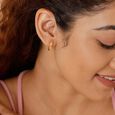 Comet's Trail 14KT Hoop Earrings,,hi-res view 2
