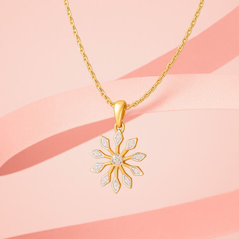 Whimsy Bloom Diamond Pendant