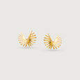 Bold Radiant Gold Stud Earrings,,hi-res view 3