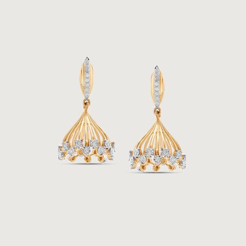 Royal Bloom Diamond Jhumka