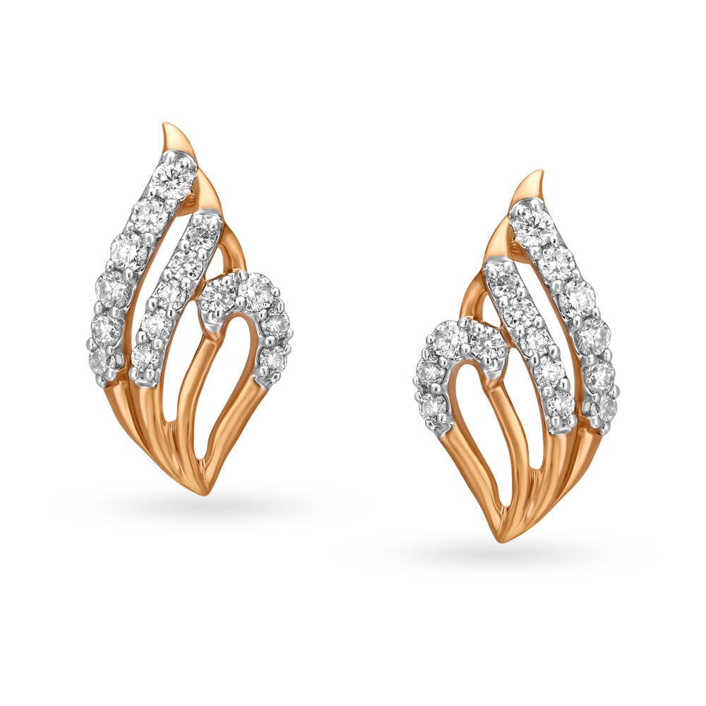 Solitaire earrings by tanishq shop