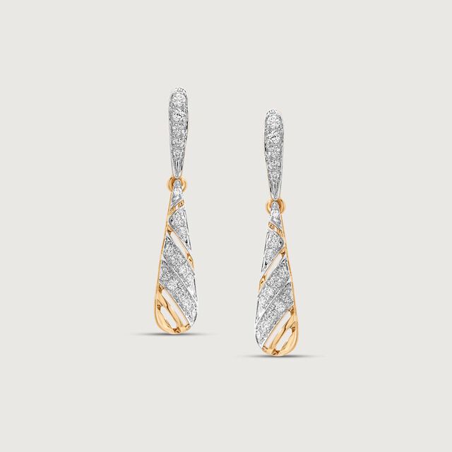 Graceful Drift Diamond Drop Earrings,,hi-res image number null