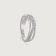 Snatched Crisscross Silver Ring,,hi-res view 3