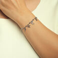 Daisy Drip Silver Bracelet,,hi-res view 2