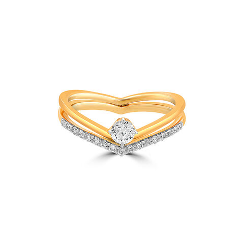 Serenity Stackable Multipurpose Solitaire Finger Ring