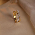 Regal Shine Gold & Diamond Finger Ring,,hi-res view 1