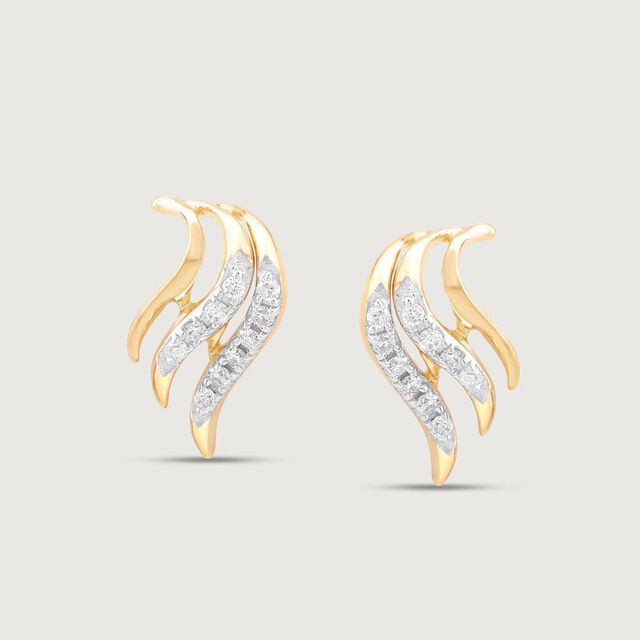 Groovy Glint Diamond Earrings,,hi-res image number null