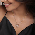 Spectral Glow 14 Kt Gold and Diamond Necklace,,hi-res view 2