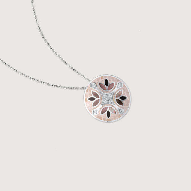 Mother of Pearl Starry Silver Pendant,,hi-res image number null