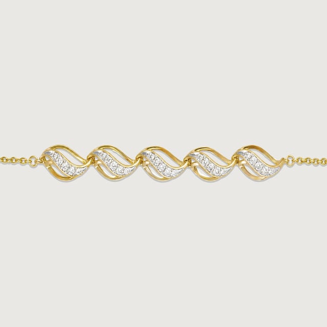 Fluid Flame Diamond Bracelet,,hi-res image number null