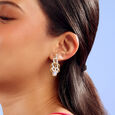 Sunflare Cascade Diamond Drop Earrings,,hi-res view 2