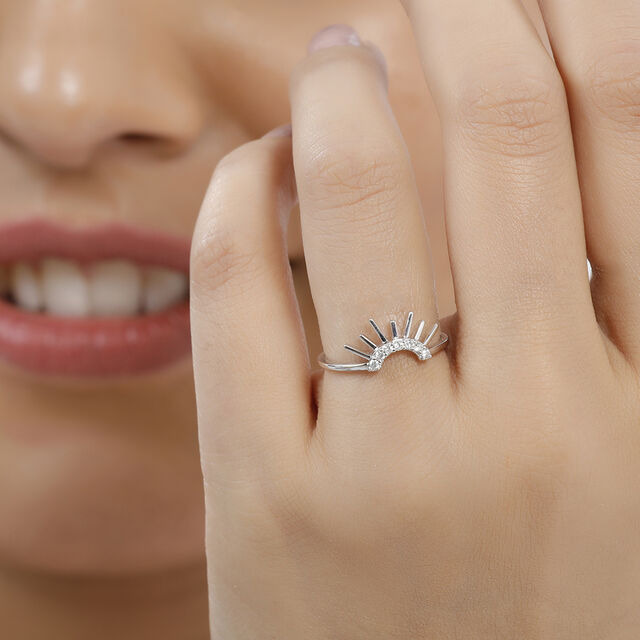 14KT Yellow And White Gold Detachable Rising Sun Diamond Ring,,hi-res image number null