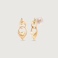 Aurora Loop Gold Stud Earrings,,hi-res view 3