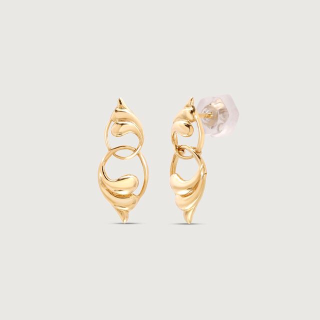 Aurora Loop Gold Stud Earrings,,hi-res image number null