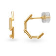 14KT Yellow Gold Stud Earrings,,hi-res view 2