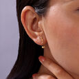 Sonic Symphony 14KT Gold Drop Earrings,,hi-res view 2
