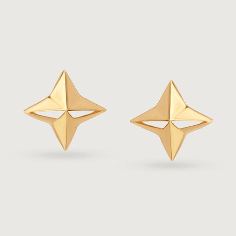 Star struck Symphony 14KT Gold Stud Earrings