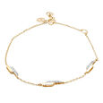 14KT Yellow Gold Abstract Beauty Diamond Bracelet,,hi-res view 2