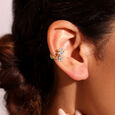Daisy Charm Diamond Earcuff,,hi-res view 1