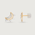 Cosmic Elements 14KT Diamond Stud Earrings,,hi-res view 4