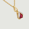 Auspicious Luminous Pink Garnet Pendant,,hi-res view 3