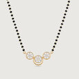Floral Luminance Gold and Diamond Mangalsutra,,hi-res view 3