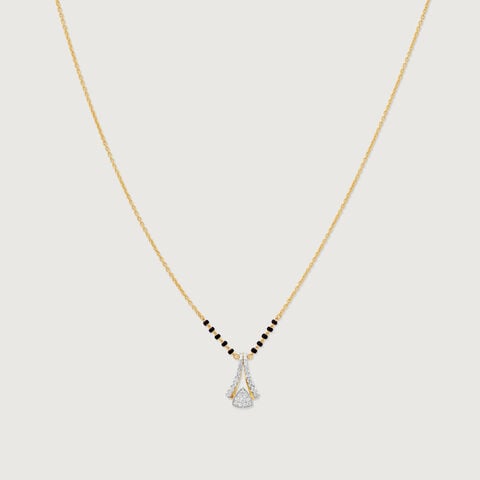 Elegant Sculptural Diamond Mangalsutra