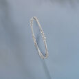 Intricate Patterned Silver Bangle,,hi-res view 1