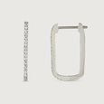 Minimalist Glow Gold & Diamond Hoop Earrings,,hi-res view 4