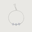 Playful Bloom Silver Bracelet,,hi-res view 3