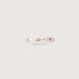 Soft Contemporary Mother of Pearl Silver Ring,,hi-res view 4