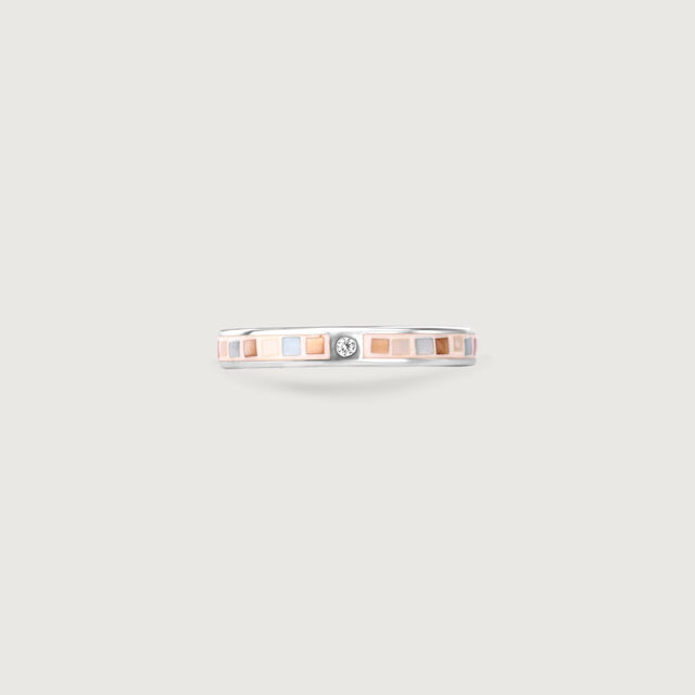 Soft Contemporary Mother of Pearl Silver Ring,,hi-res image number null