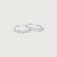 Petite Glam Silver Toe Rings,,hi-res view 4