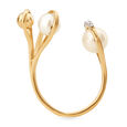 14KT Pearl and Diamond Ring,,hi-res view 3