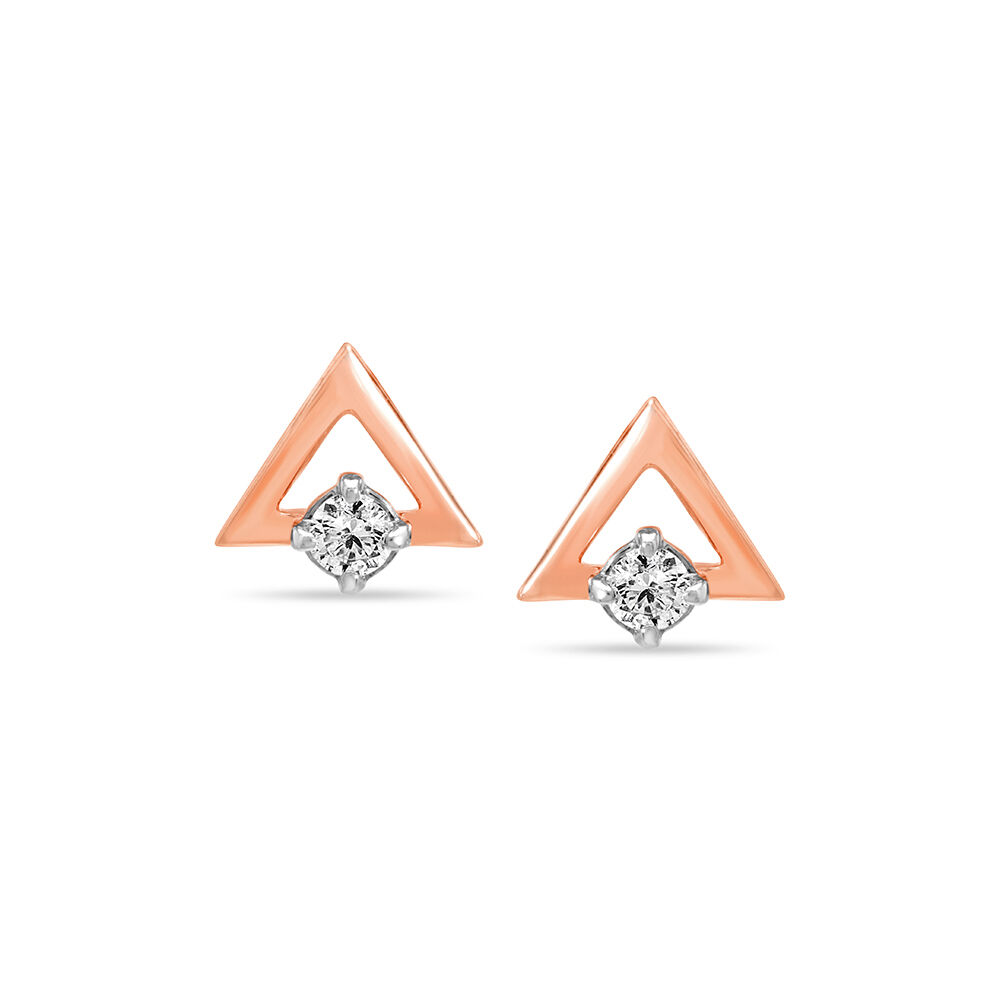 Triangle discount diamond earrings