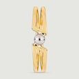 Dynamic Twisted Gold Ring,,hi-res view 3