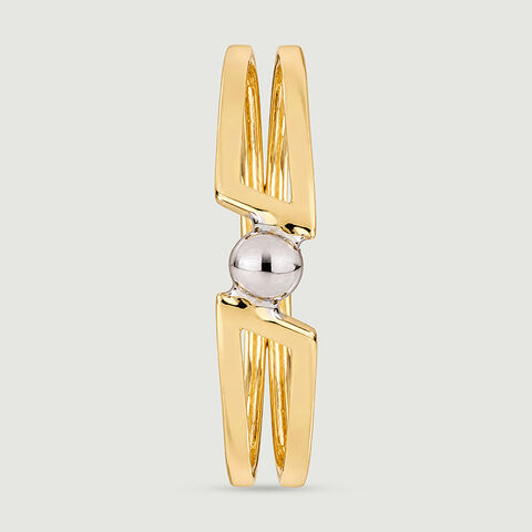 Dynamic Twisted Gold Ring