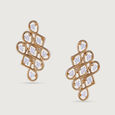 Kollam Wander Gold and Diamond Stud Earrings,,hi-res view 3