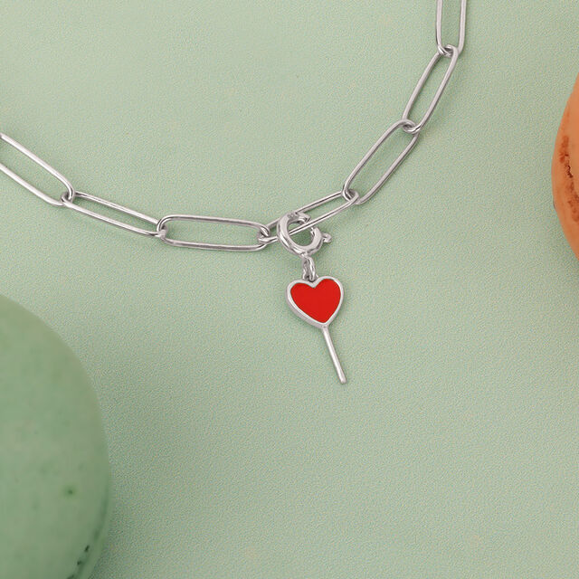 Candy Heart Silver Charm,,hi-res image number null