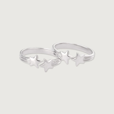Twinkle Star Silver Toe Ring