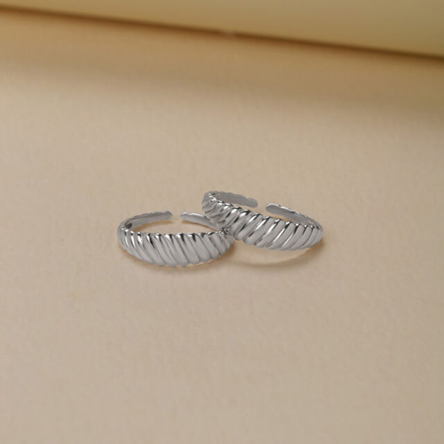 Groove Chic Silver Toe Rings,,hi-res image number null