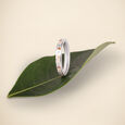 Soft Contemporary Mother of Pearl Silver Ring,,hi-res view 1